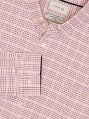 Joules Oxford Pink & Blue Long Sleeve Classic Fit Shirt - Image 10 of 10