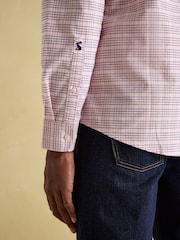 Joules Oxford Pink & Blue Long Sleeve Classic Fit Shirt - Image 8 of 10