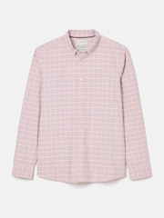 Joules Oxford Pink & Blue Long Sleeve Classic Fit Shirt - Image 9 of 10