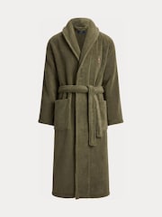 Polo Ralph Lauren medvilninis prancūziško kilpinio šaliko chalatas - 3 paveikslėlis iš 3