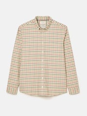 Joules Welford Cream Multi Cotton Check Shirt - Image 10 of 10