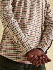 Joules Welford Cream Multi Cotton Check Shirt - Image 8 of 10
