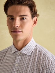 Joules Pink Check Cotton Shirt - Image 6 of 8