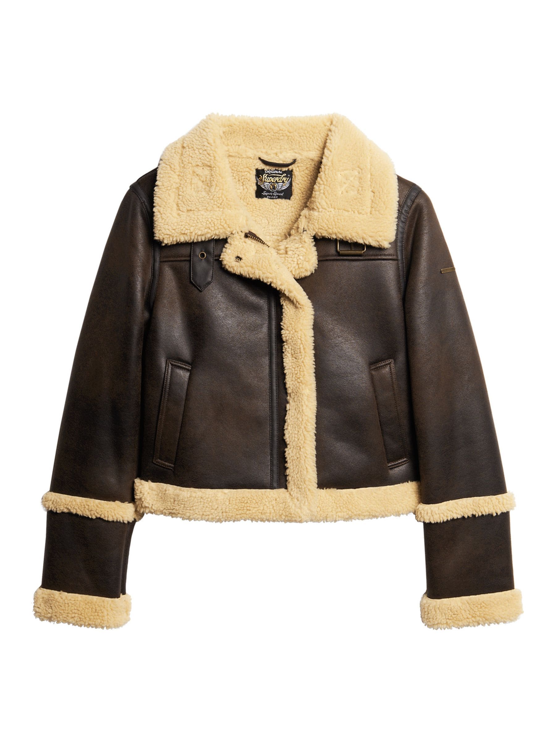 Superdry shearling jacket outlet