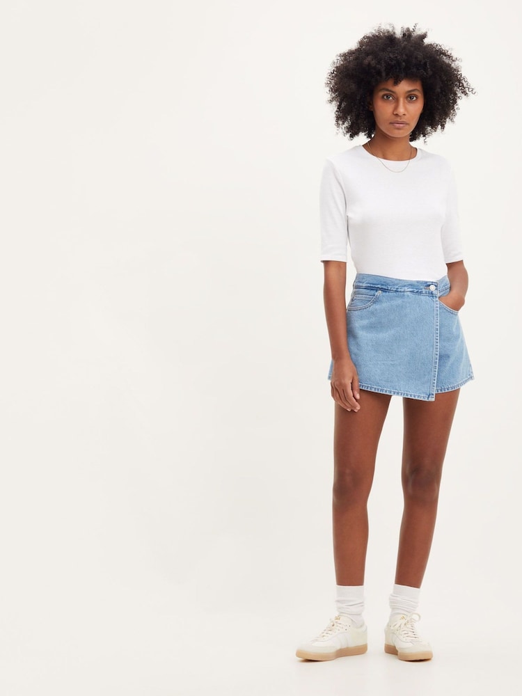 Levi's® Blue 100% Cotton Denim Skort - Image 1 of 14
