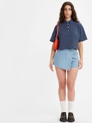 Levi's® Blue 100% Cotton Denim Skort - Image 9 of 14