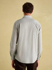 Joules Green Stripe Cotton Shirt - Image 4 of 9