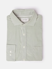 Joules Green Stripe Cotton Shirt - Image 8 of 9