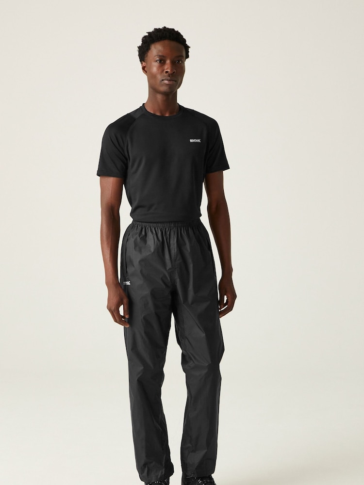 Regatta Black Pack it Waterproof Over Trousers - Image 2 of 5