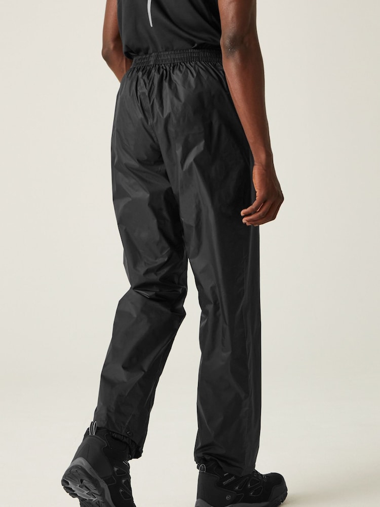 Regatta Black Pack it Waterproof Over Trousers - Image 3 of 5