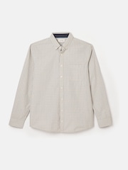 Joules Abbott Blue/Brown Cotton Poplin Shirt - Image 7 of 7