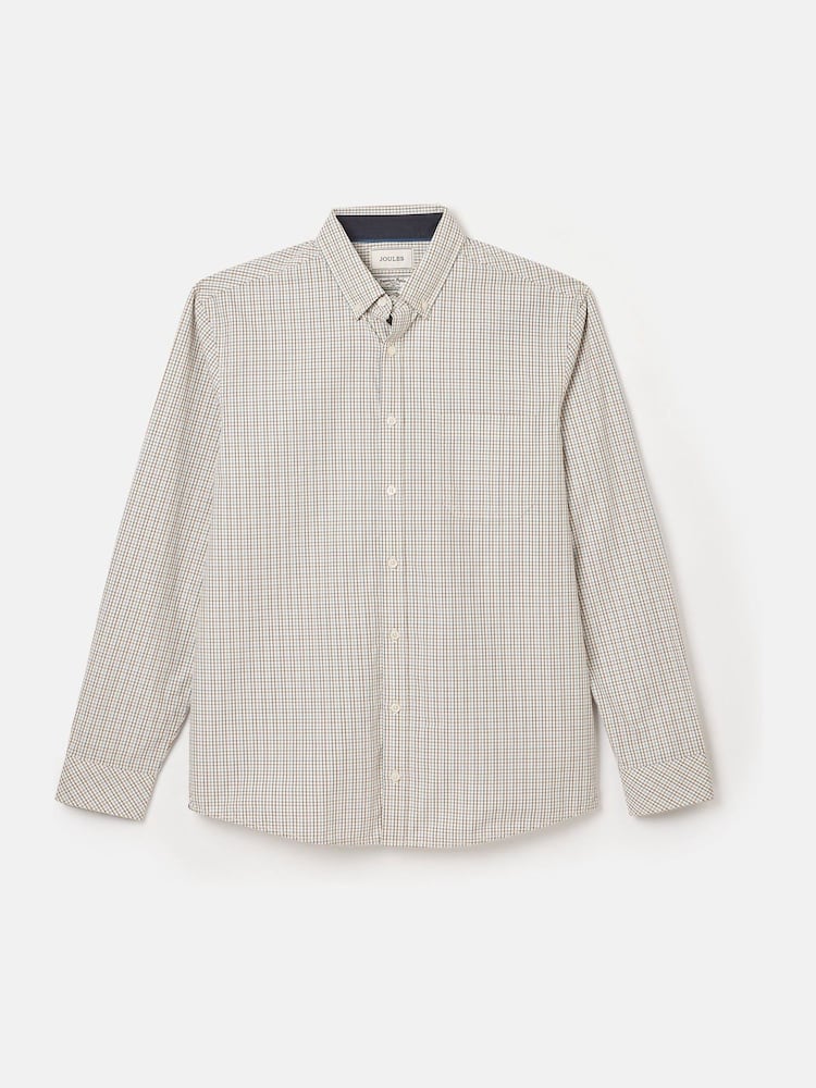 Joules Abbott Blue/Brown Cotton Poplin Shirt - Image 7 of 7 Joules Abbott Blue/Brown Cotton Poplin Shirt - Image 7 of 7