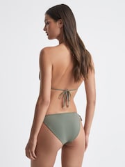 Reiss Khaki Astrid Side Tie Bikini Bottoms - Image 5 of 5