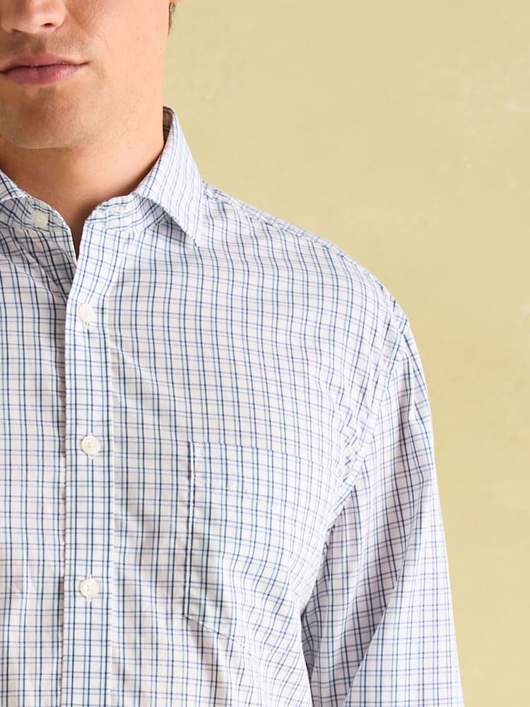 Joules Blue Check Cotton Shirt - Image 1 of 8