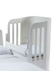 Gaia Baby White Serena Complete Sleep And Co Sleep Cot - Image 4 of 7