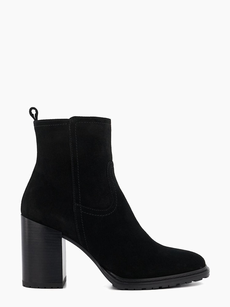 Dune London Black Peng Squared Toe Ankle Boots - Image 1 of 5 Dune London Black Peng Squared Toe Ankle Boots - Image 1 of 5