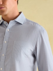 Joules Navy Stripe Cotton Shirt - Image 1 of 10