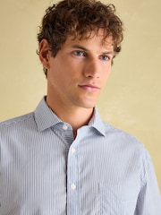 Joules Navy Stripe Cotton Shirt - Image 5 of 10