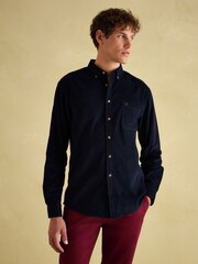 Joules Miller Navy Blue Corduroy Shirt - Image 2 of 9