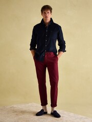 Joules Miller Navy Blue Corduroy Shirt - Image 5 of 9