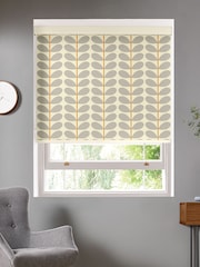 Orla Kiely Grey Two Colour Stem Made To Measure Roller Blind - Image 1 of 3