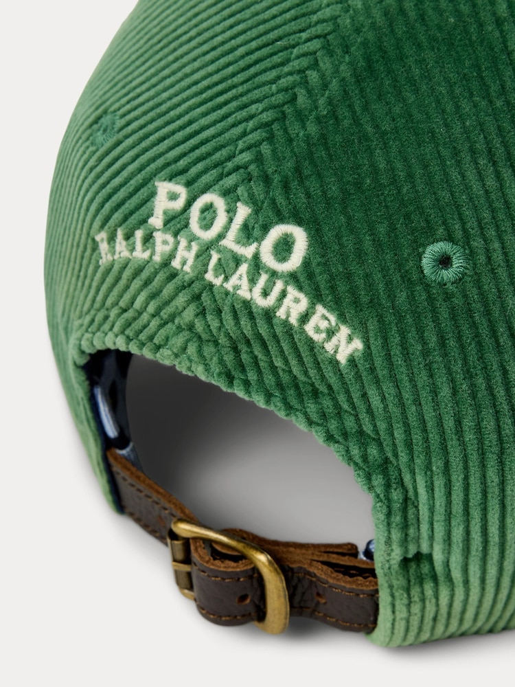 Polo Ralph Lauren Green Corduroy Classic Cap - Image 3 of 3 Polo Ralph Lauren Green Corduroy Classic Cap - Image 3 of 3
