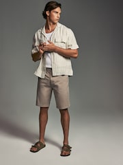Black/Tan Stretch Chinos Shorts 2 Pack - Image 3 of 14