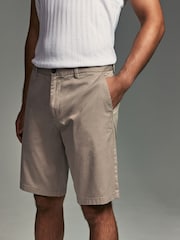 Black/Tan Stretch Chinos Shorts 2 Pack - Image 6 of 14