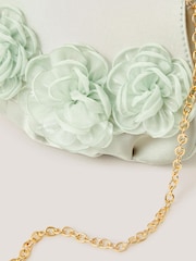 Monsoon Green Corsage Satin Bag - Image 2 of 2