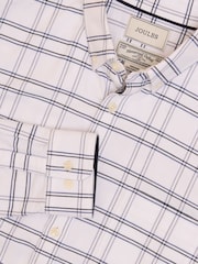 Joules Oxford White Check Long Sleeve Classic Fit Shirt - Image 10 of 11