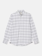 Joules Oxford White Check Long Sleeve Classic Fit Shirt - Image 11 of 11