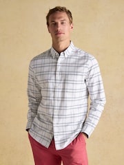 Joules Oxford White Check Long Sleeve Classic Fit Shirt - Image 2 of 11