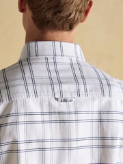 Joules Oxford White Check Long Sleeve Classic Fit Shirt - Image 9 of 11