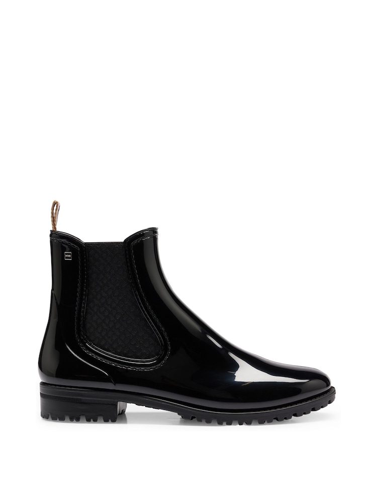 BOSS Black Chelsea Short Wellington Boots - Image 1 of 4