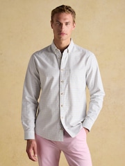 Joules Oxford Green Check Long Sleeve Classic Fit Shirt - Image 2 of 11