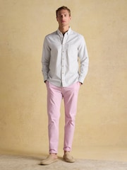 Joules Oxford Green Check Long Sleeve Classic Fit Shirt - Image 4 of 11