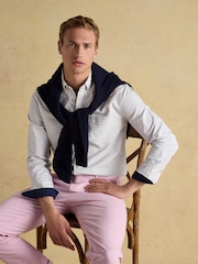 Joules Oxford Green Check Long Sleeve Classic Fit Shirt - Image 5 of 11