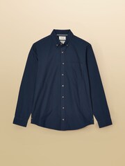 Joules Classic Fit Navy Blue Cotton Oxford Shirt - Image 10 of 10