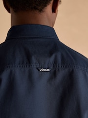 Joules Oxford Navy Blue Long Sleeve Classic Fit Shirt - Image 7 of 9