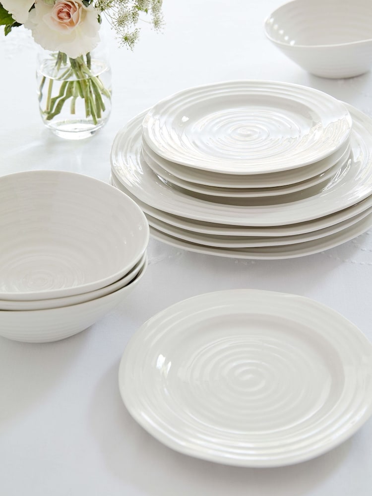 Portmeirion White Sophie Conran 12 piece Dinnerware Set - Image 1 of 3