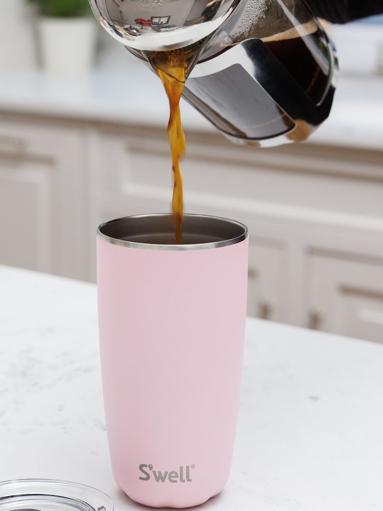 S’well Pink 530ml Travel Mug Tumbler with Lid - Image 2 of 2