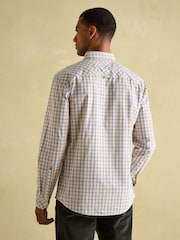 Joules Poplin Cream Check Classic Fit Shirt - Image 3 of 7