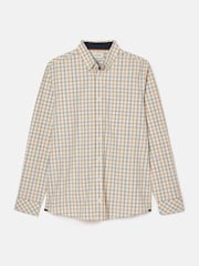 Joules Poplin Cream Check Classic Fit Shirt - Image 7 of 7