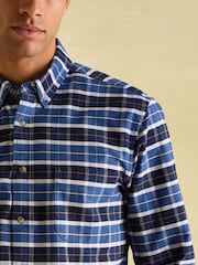 Joules Welford Blue Cotton Check Shirt - Image 1 of 7
