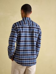 Joules Welford Blue Cotton Check Shirt - Image 3 of 7