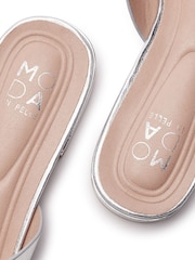 Moda in Pelle Silver Liarra Cut-Out Detail Block Heel Sandals - Image 3 of 4