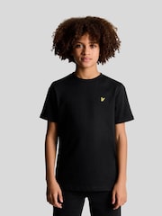 Lyle & Scott Black Boys Essentials 100% Cotton Crew Neck T-Shirt - Image 1 of 6