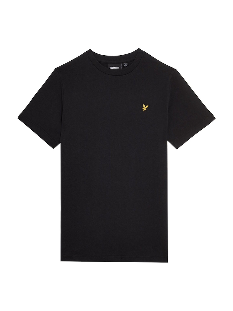 Lyle & Scott Black Boys Essentials 100% Cotton Crew Neck T-Shirt - Image 3 of 6