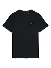 Lyle & Scott Black Boys Essentials 100% Cotton Crew Neck T-Shirt - Image 4 of 6