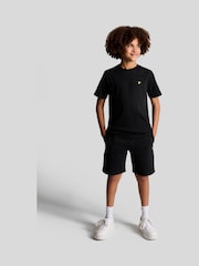 Juoda - Lyle & Scott marškinėliai apvalia kaklo apykakle - 7 paveikslėlis iš 7